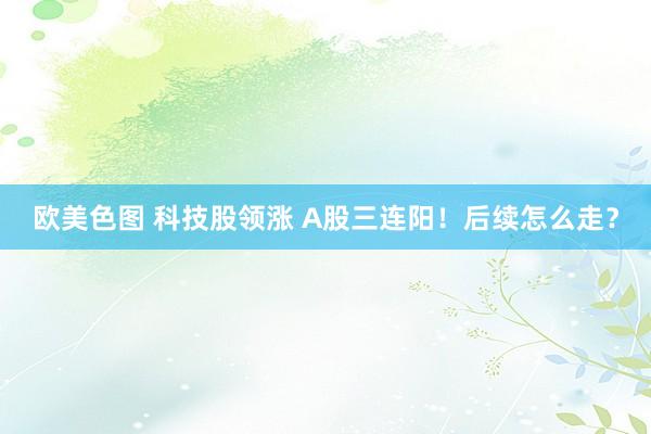 欧美色图 科技股领涨 A股三连阳！后续怎么走？