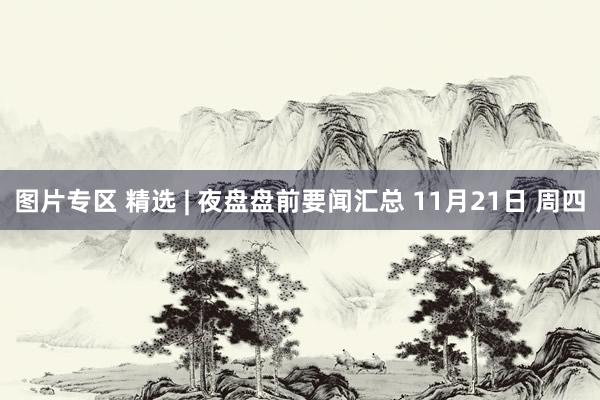 图片专区 精选 | 夜盘盘前要闻汇总 11月21日 周四