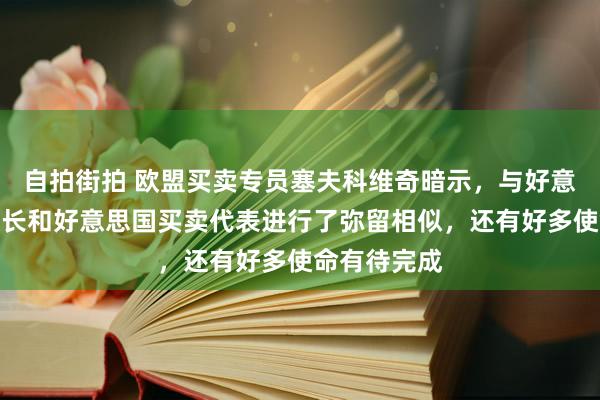 自拍街拍 欧盟买卖专员塞夫科维奇暗示，与好意思国商务部长和好意思国买卖代表进行了弥留相似，还有好多使命有待完成